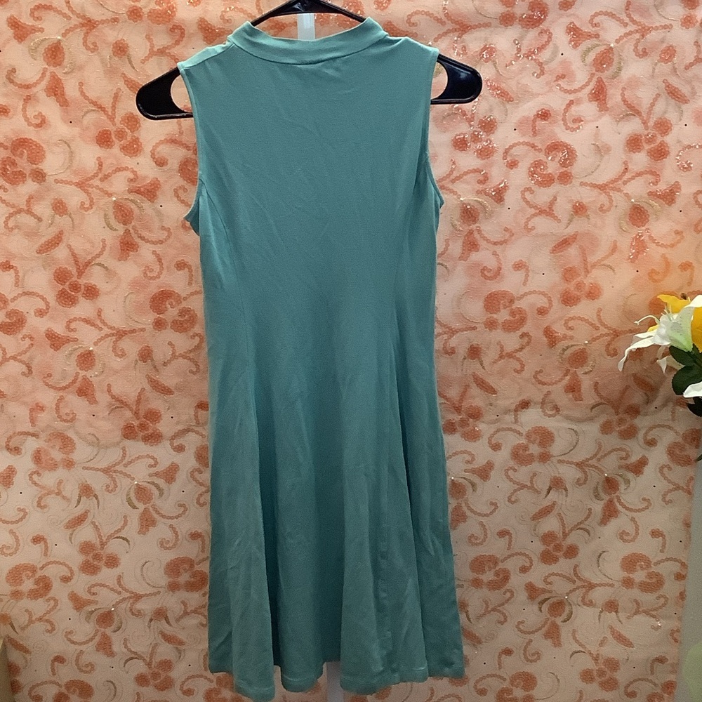 Uniqlo Teal Sleeveless Midi Dress - Picture 5 of 5